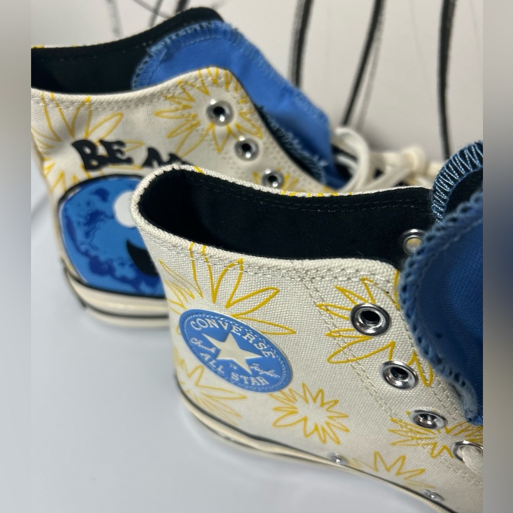 Converse Chuck Taylor High-Top Cookie Monster All Star “Be Nice” Sneakers m8 w10 - Picture 6 of 8